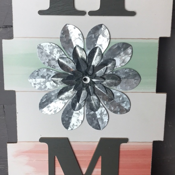 New wood & metal Home sign - Picture 2 of 5